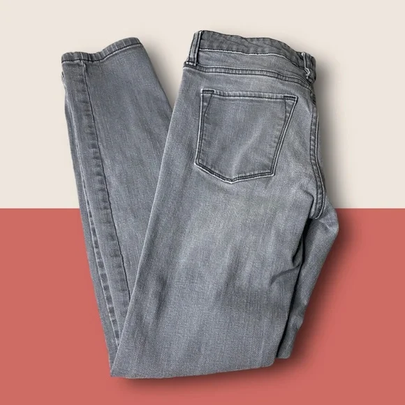 👖 BANANA REPUBLIC SZ 2 SKINNY FIT GRAY JEANS STRETCHY - Picture 4 of 5